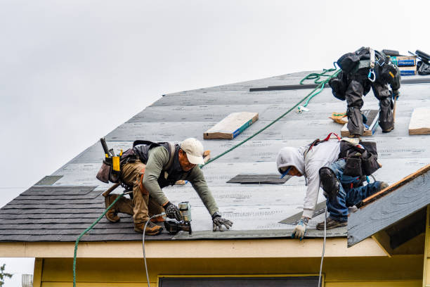 Professional Gutter Installation technician working in Ellerslie, GA